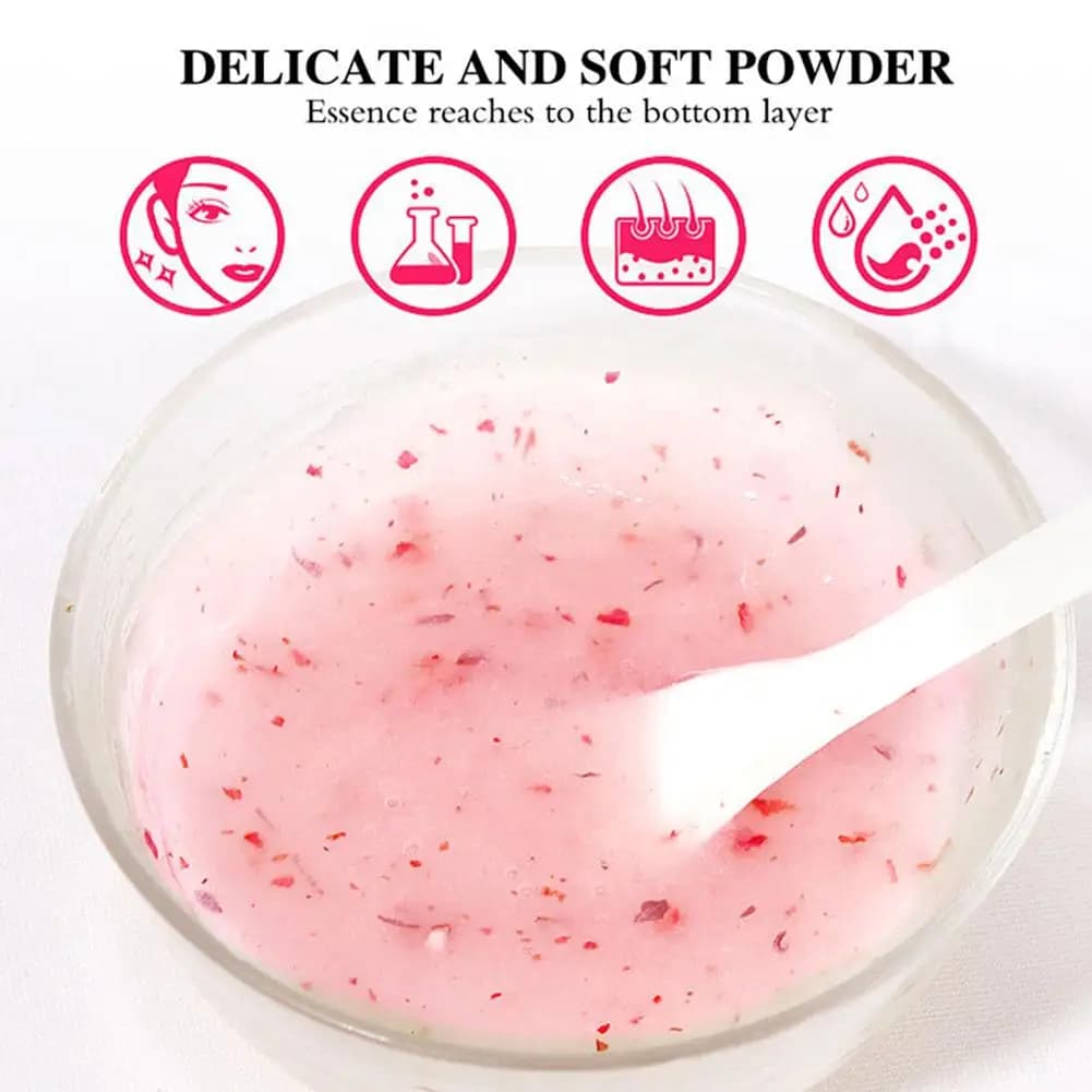 Gold crystal jelly mask powder in a white jar — image 6