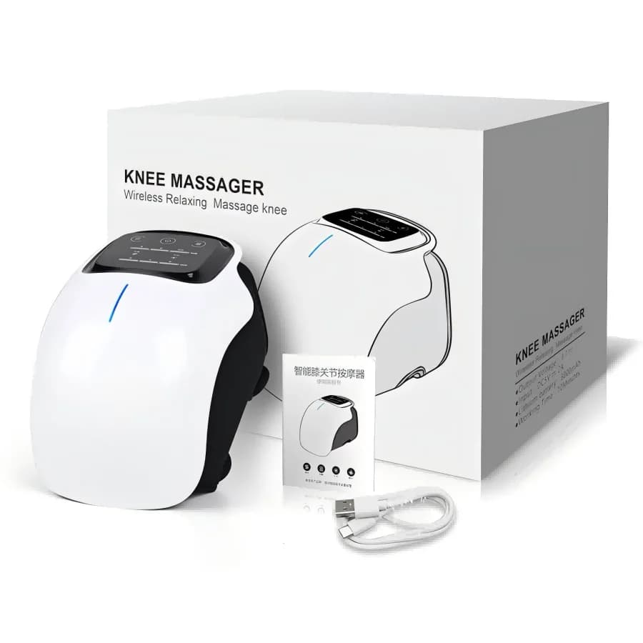 Cordless smart knee massager with vibration pads — image 5