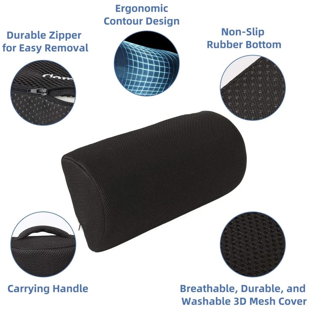 Memory foam foot rest with washable cover — image 5