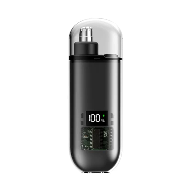 compact LED nasal hair trimmer with USB‑C charger — image 6