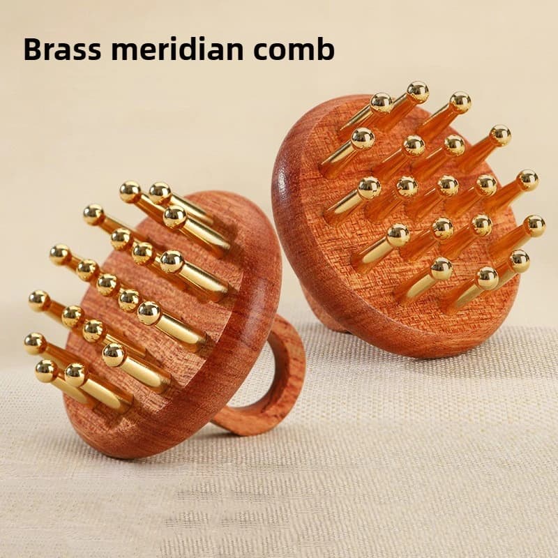 Brass Gua Sha massage tool — image 7