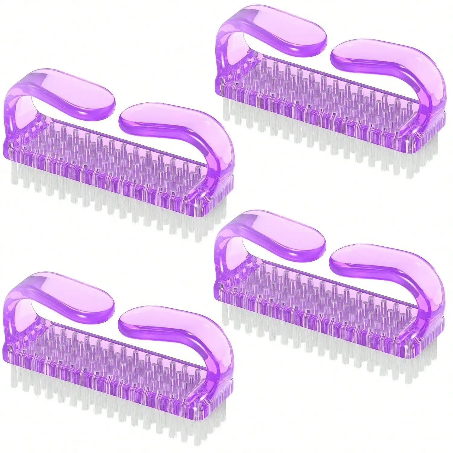 four-piece nail art tools set with brushes and cuticle pusher — image 4