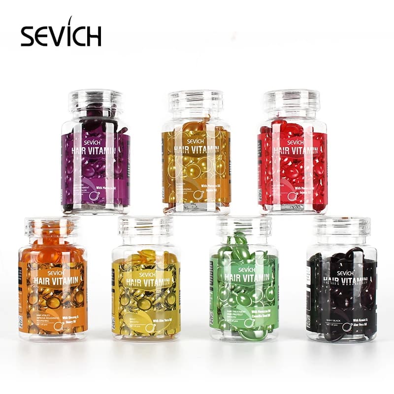 hair vitamin capsule treatment oil bottle — image 5