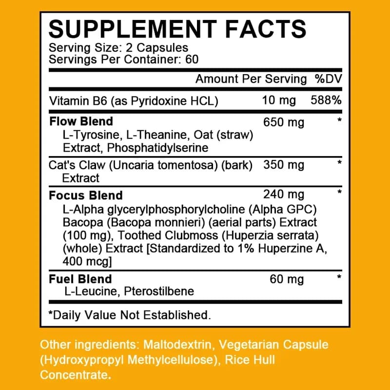 Alpha Brain nootropic supplement bottle — image 6