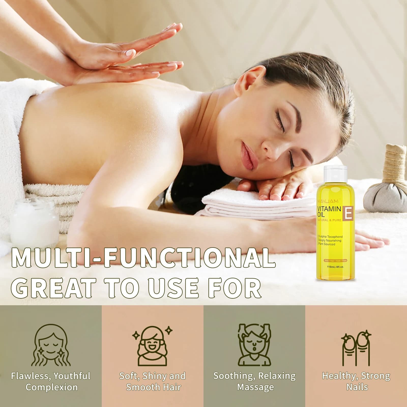 Natural vitamin E face oil bottle — image 4