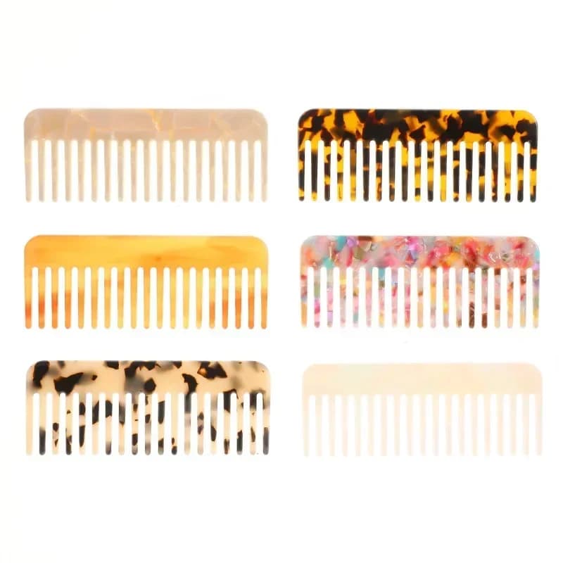 wide-tooth acetate anti-static hair comb — image 6