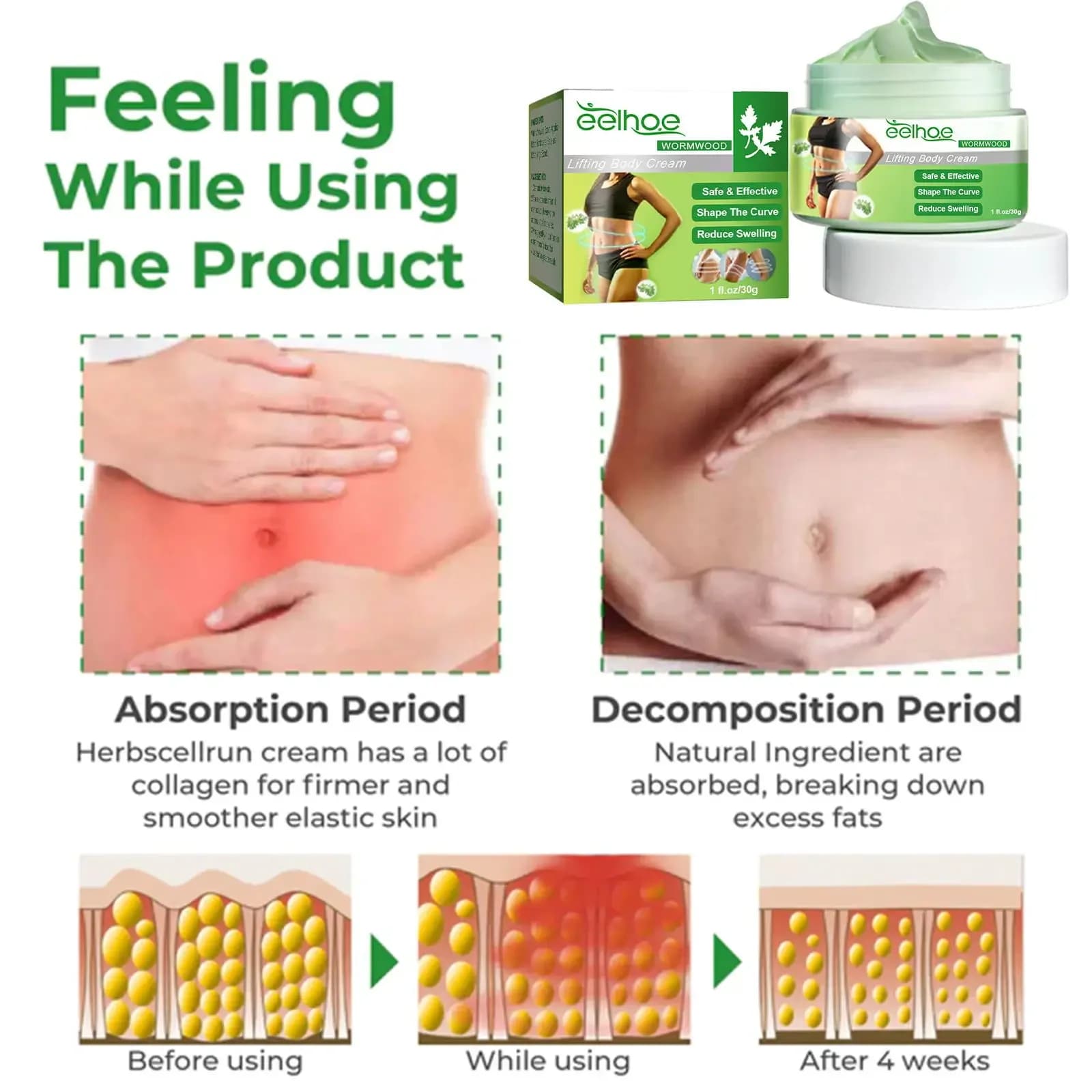 Slimming cream jar for cellulite and belly fat — image 4