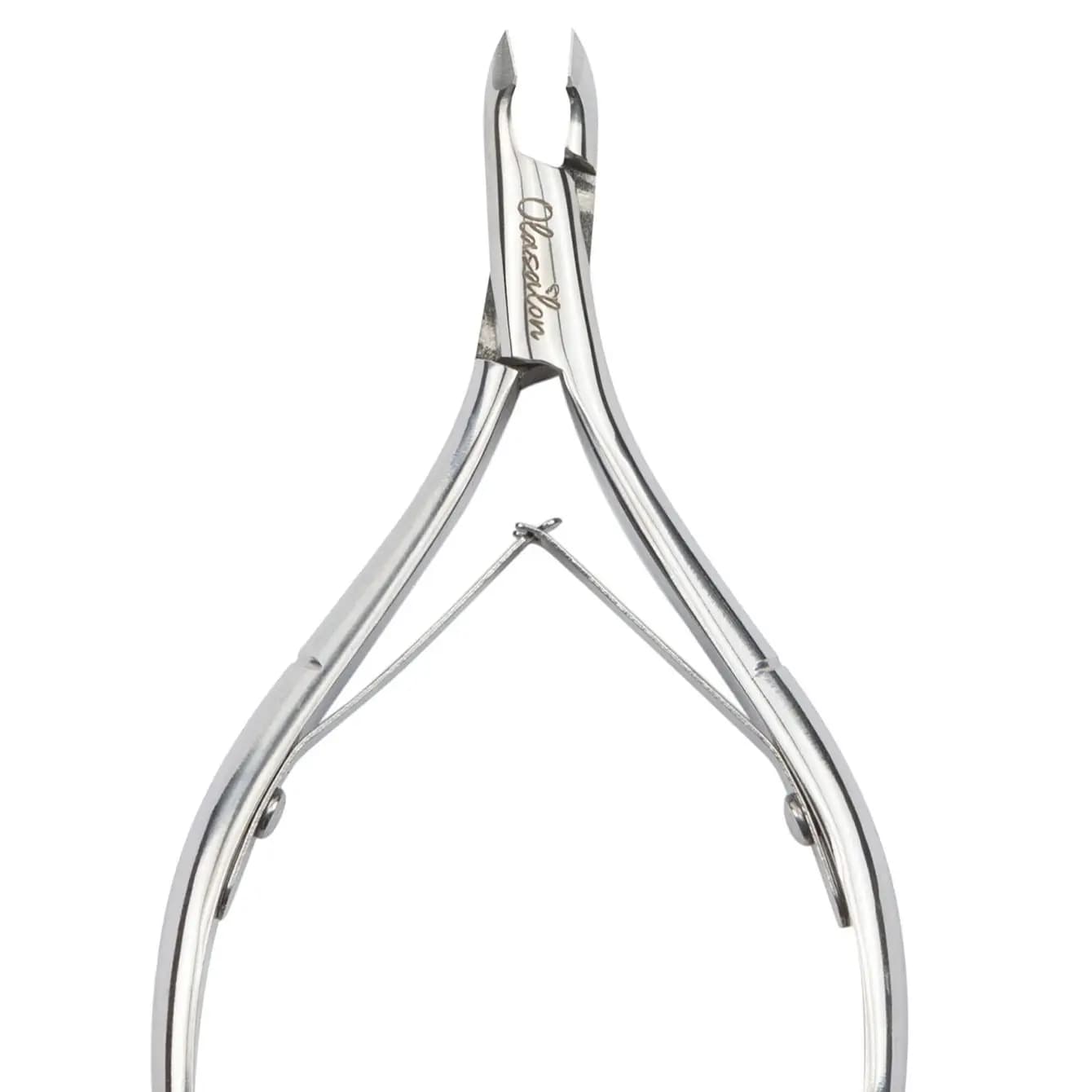 Stainless steel cuticle nipper with ergonomic handle — image 5