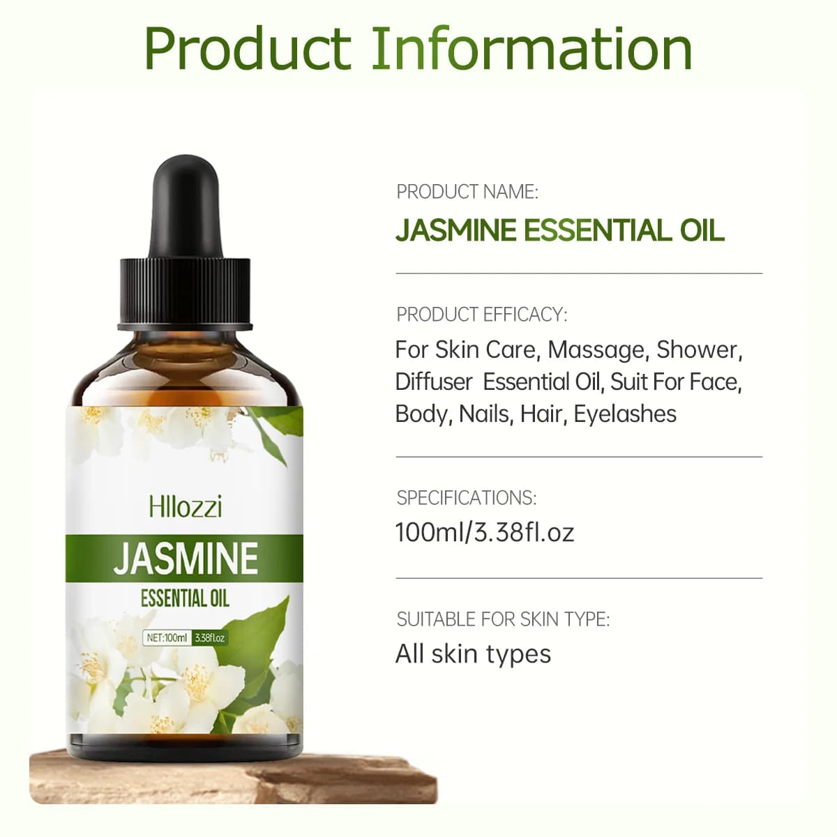 bottle of jasmine essential oil — image 6