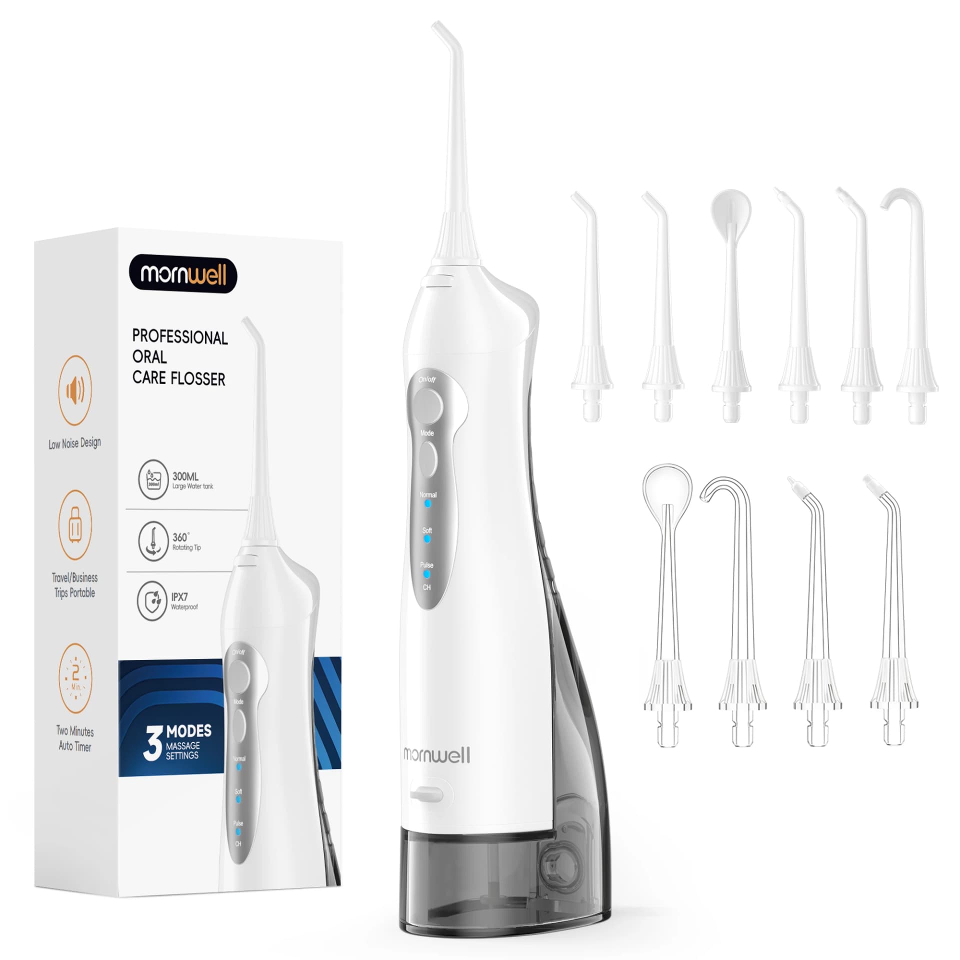 portable cordless water flosser with USB charger — image 7