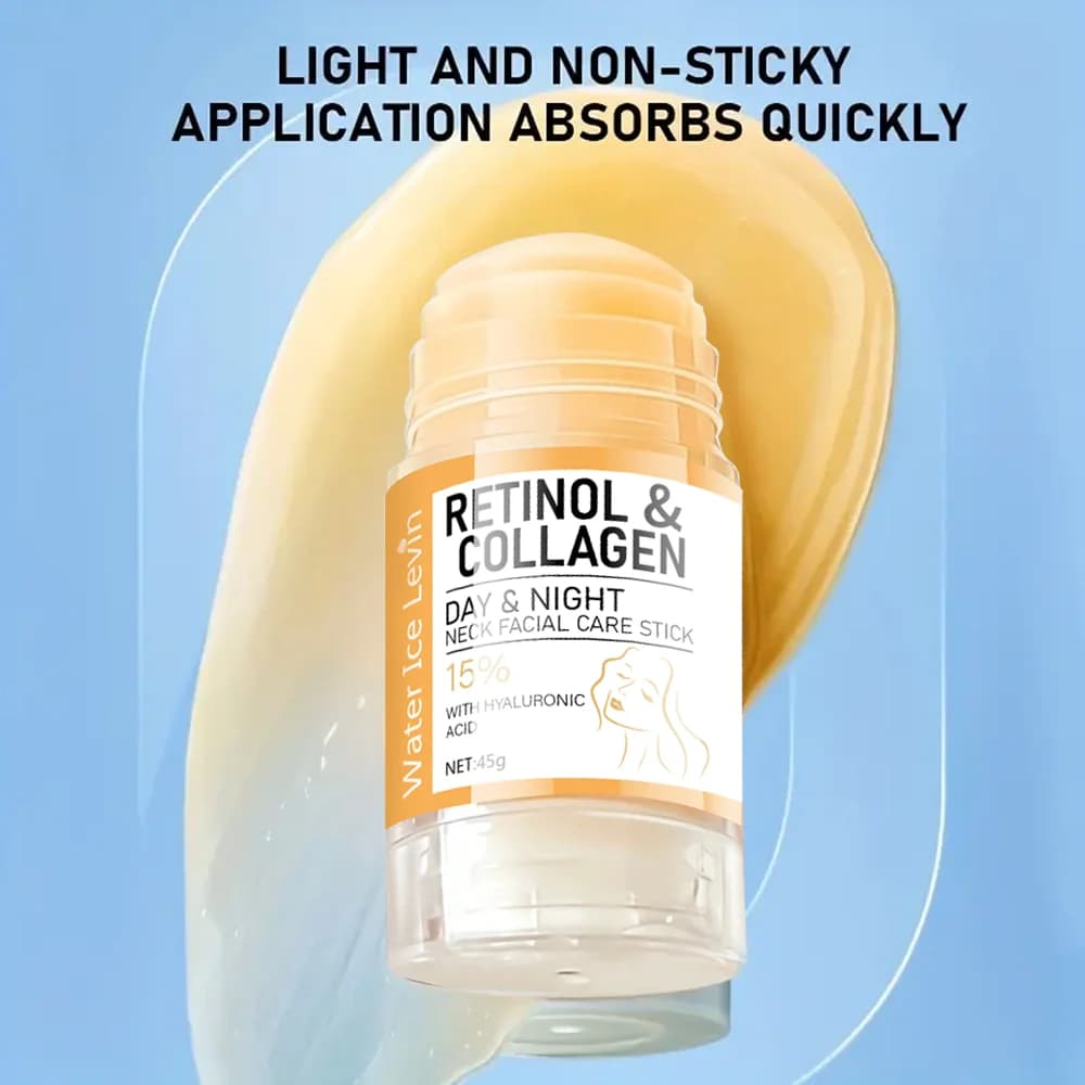 Retinol and collagen neck cream stick in a white tube — image 3