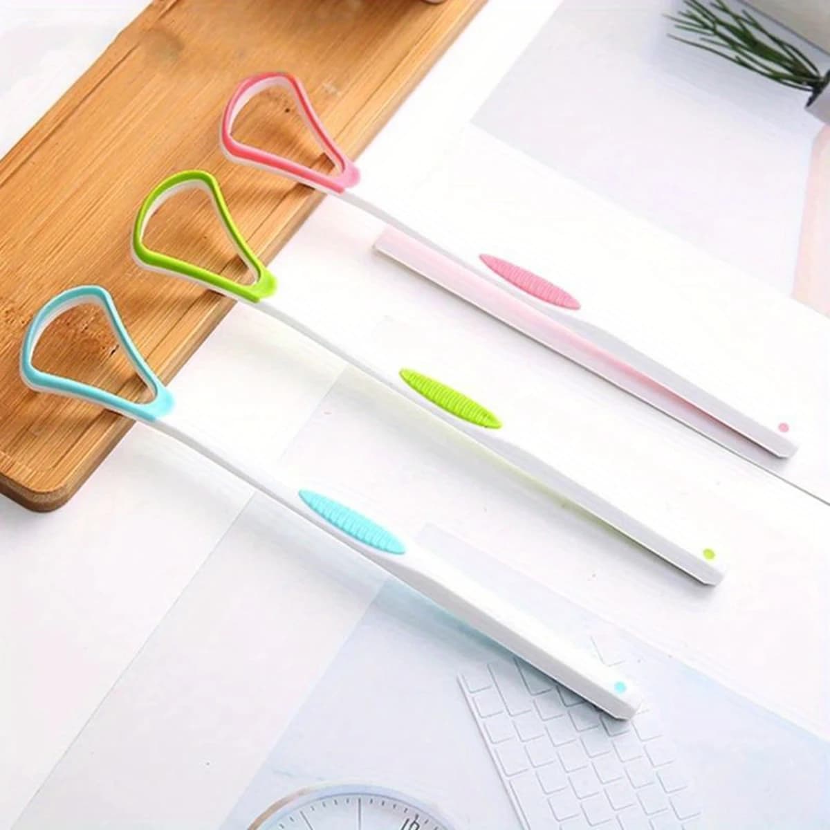 tongue scraper oral cleaner brush — image 3