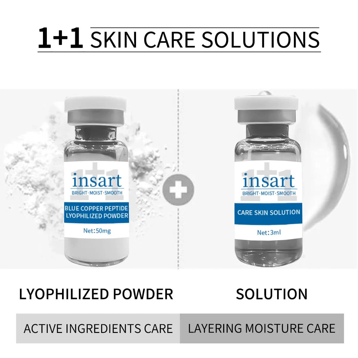blue copper peptide moisturizing serum powder — image 3