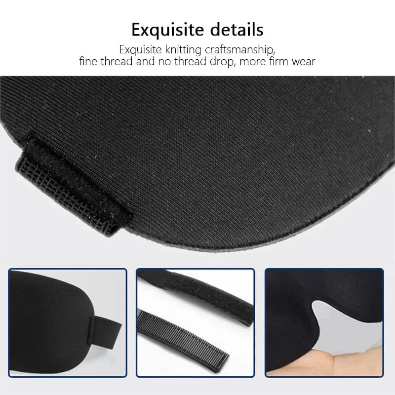 soft 3d contoured sleeping eye mask — image 5