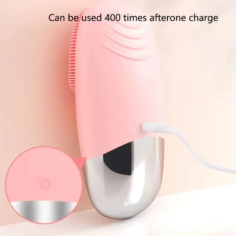 rechargeable silicone facial cleansing brush — image 6