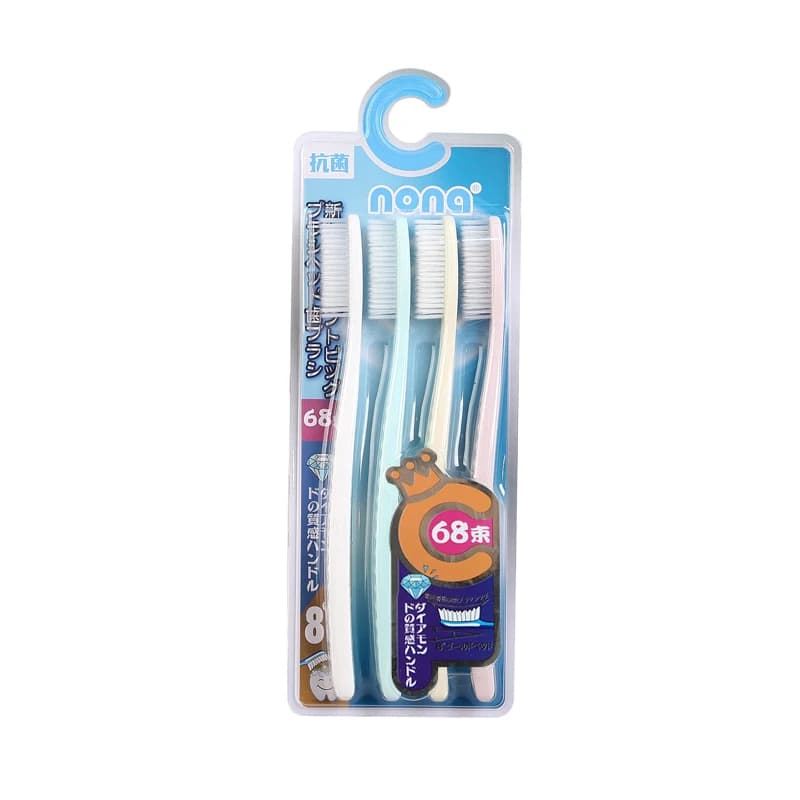 soft long-head adult toothbrush set of four — image 6
