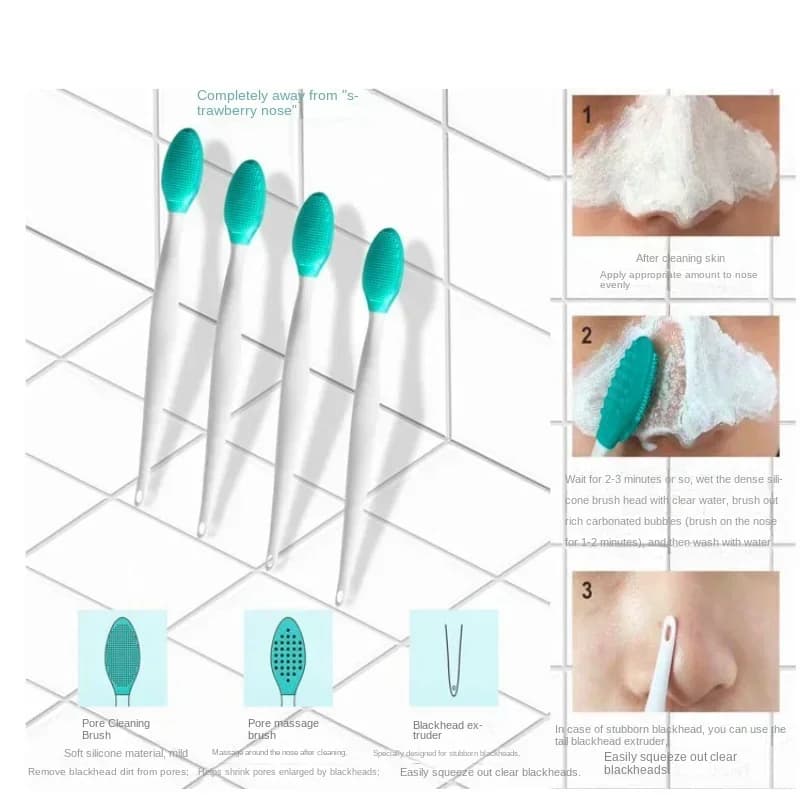 double-sided silicone facial exfoliating brush — image 5