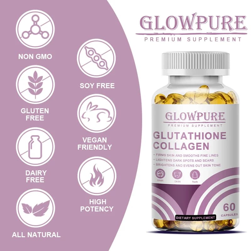 glutathione collagen skin brightening capsules bottle — image 5
