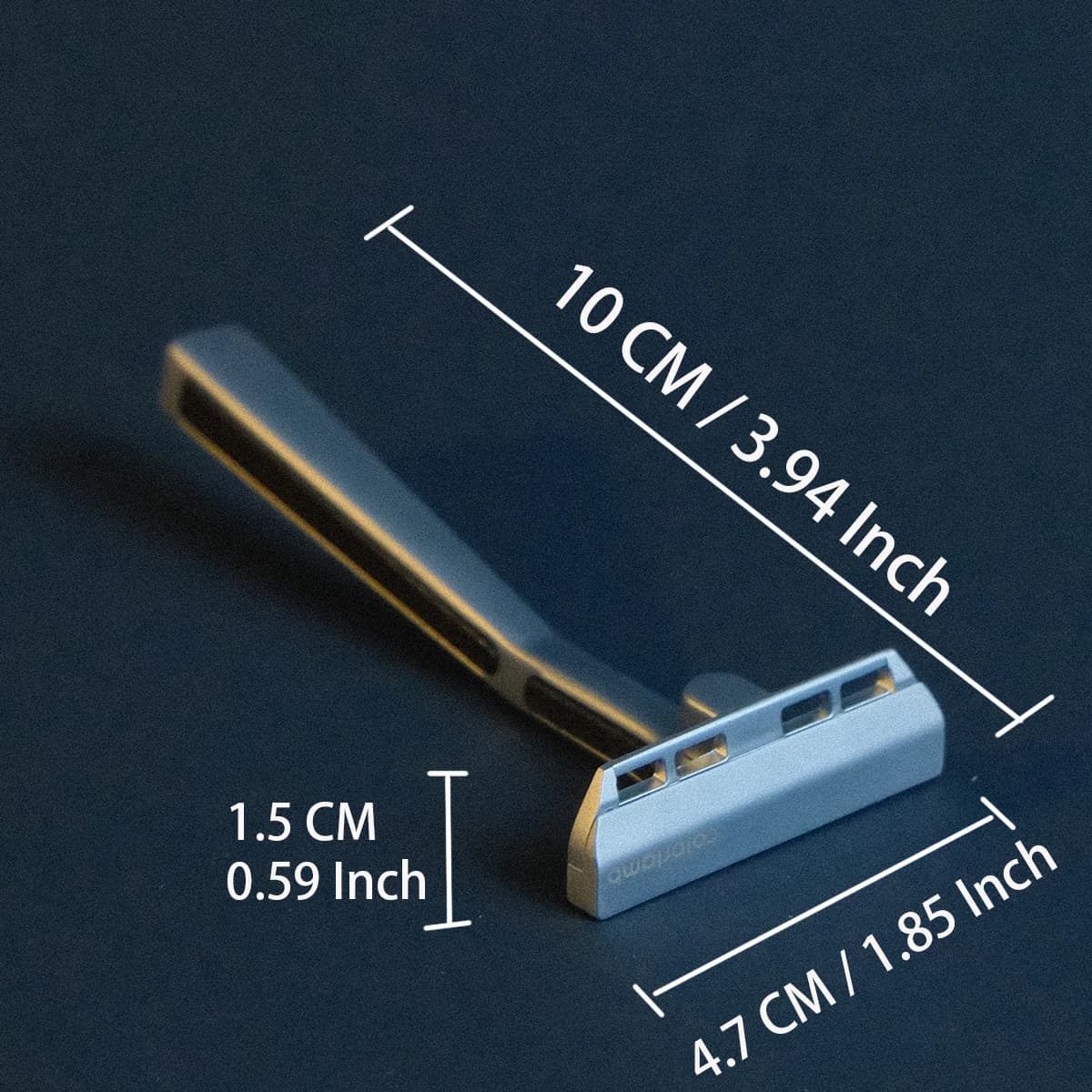 metal safety razor with single edge blade — image 6