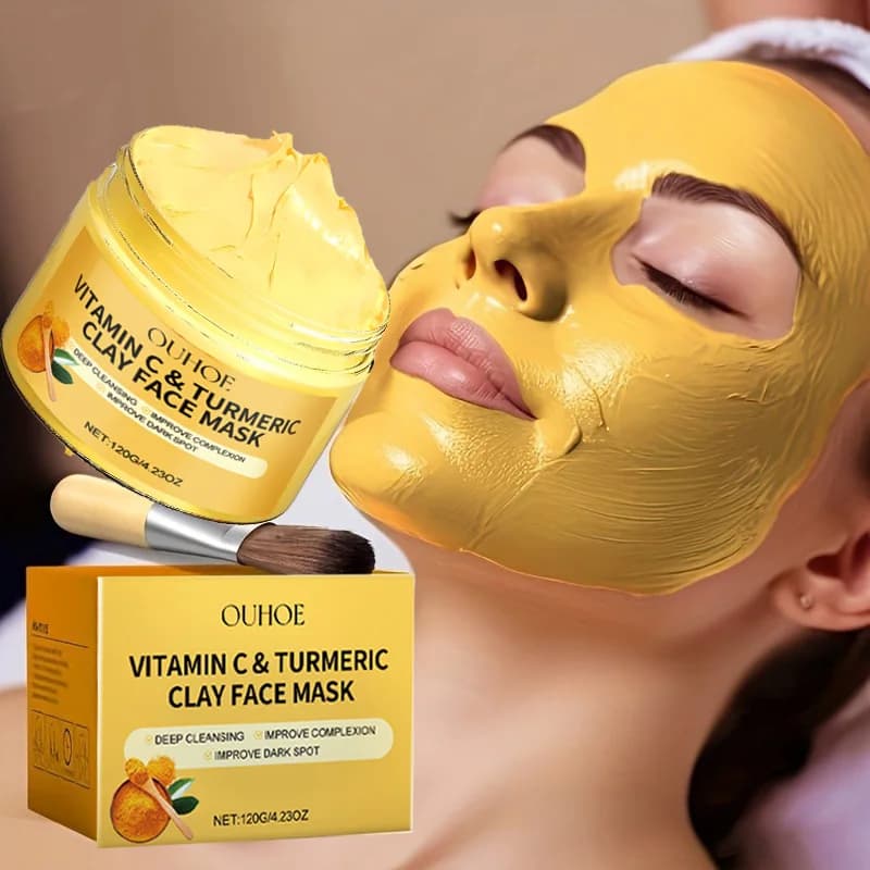 Vitamin C and turmeric exfoliating facial mask — image 1