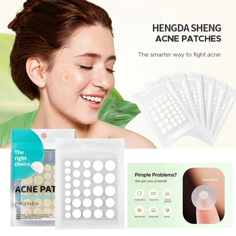 Hydrocolloid Acne Patches with Salicylic Acid & Tea Tree Oil