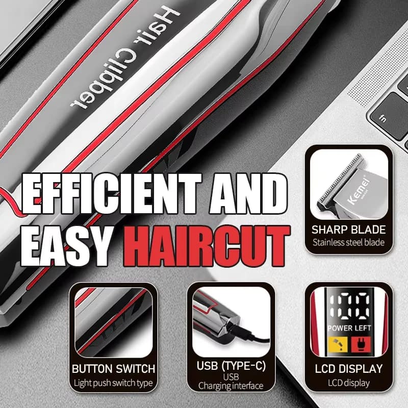 electric hair and beard trimmer — image 6