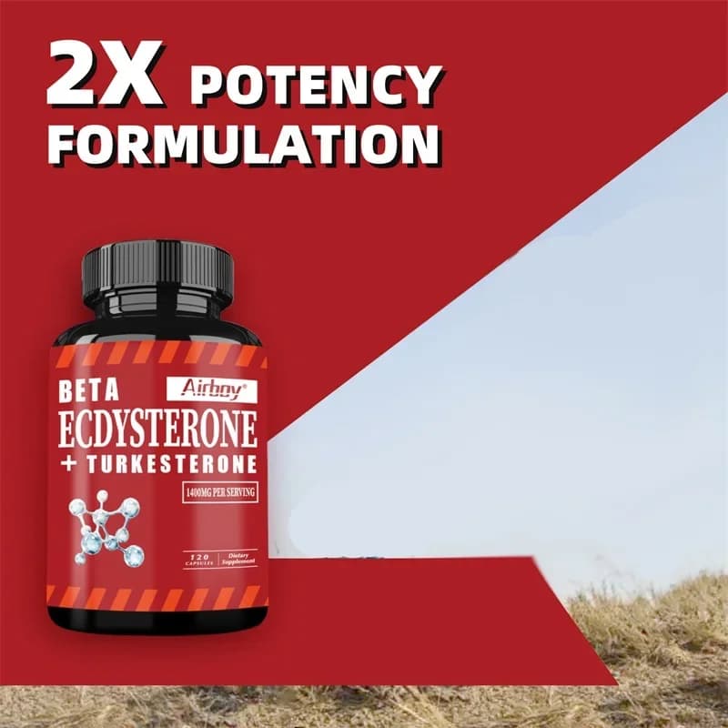 bottles of beta ecdysterone and turkesterone supplement — image 6