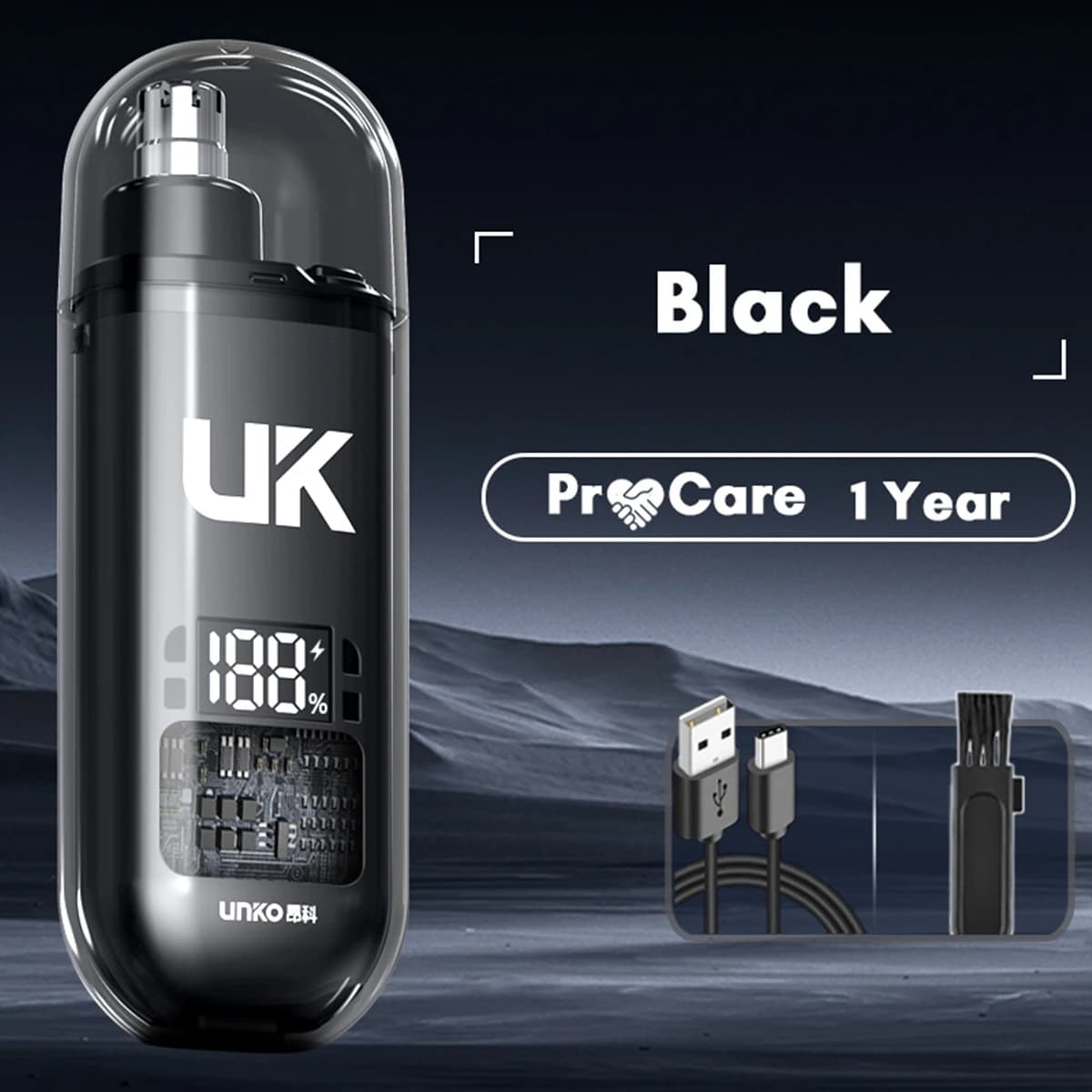mini pocket electric nose and ear hair trimmer — image 4