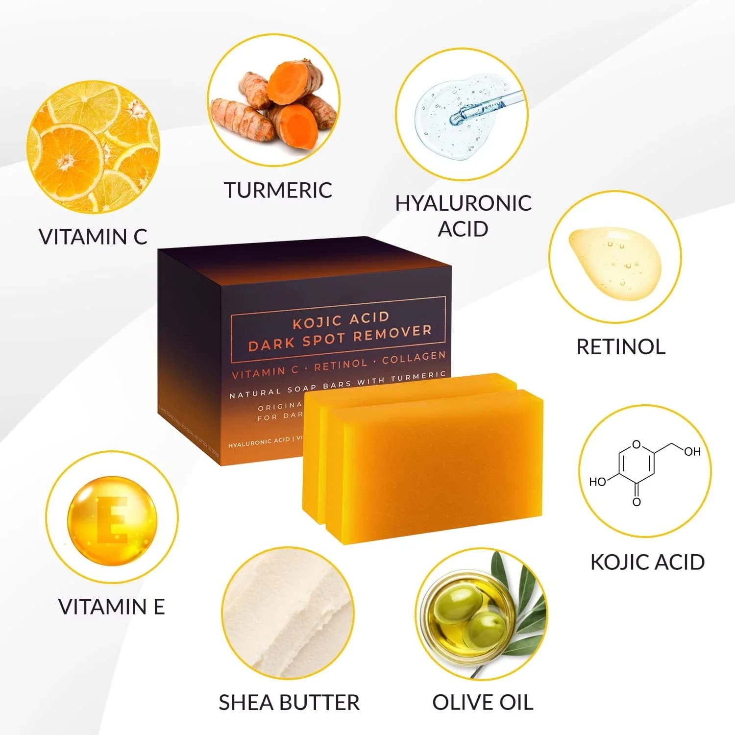 handmade kojic acid dark spot remover soap — image 2