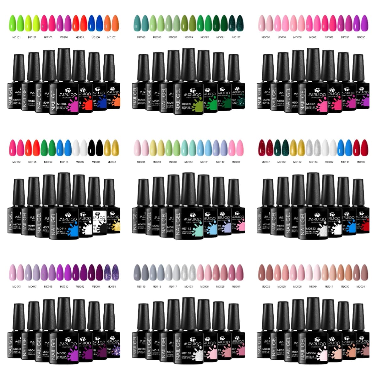 7‑Piece Nail Gel Polish Set for DIY Nail Art