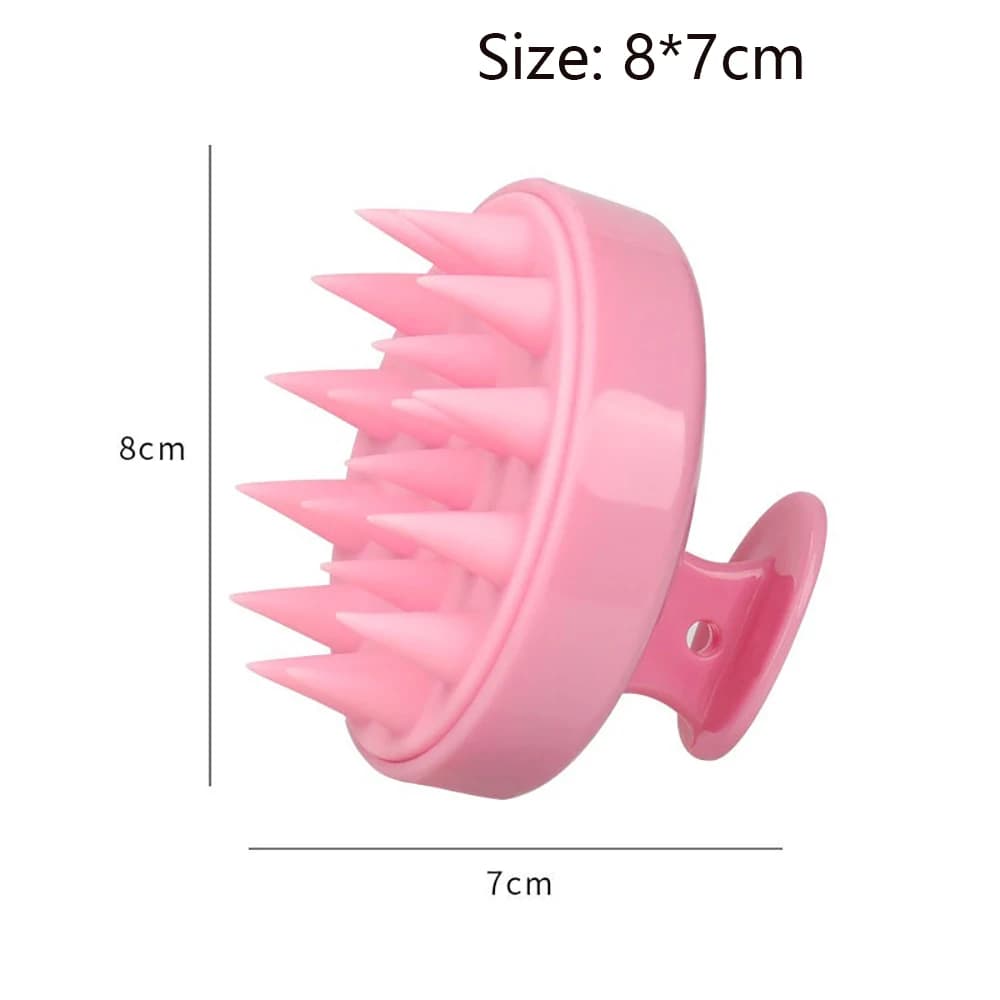 silicone scalp scrubber hair brush — image 2
