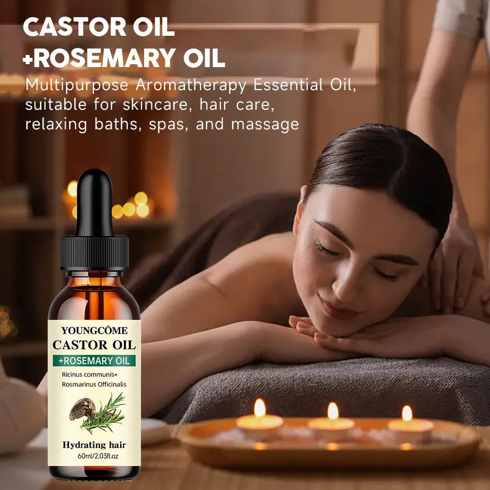 bottle of castor and rosemary hair growth oil — image 4