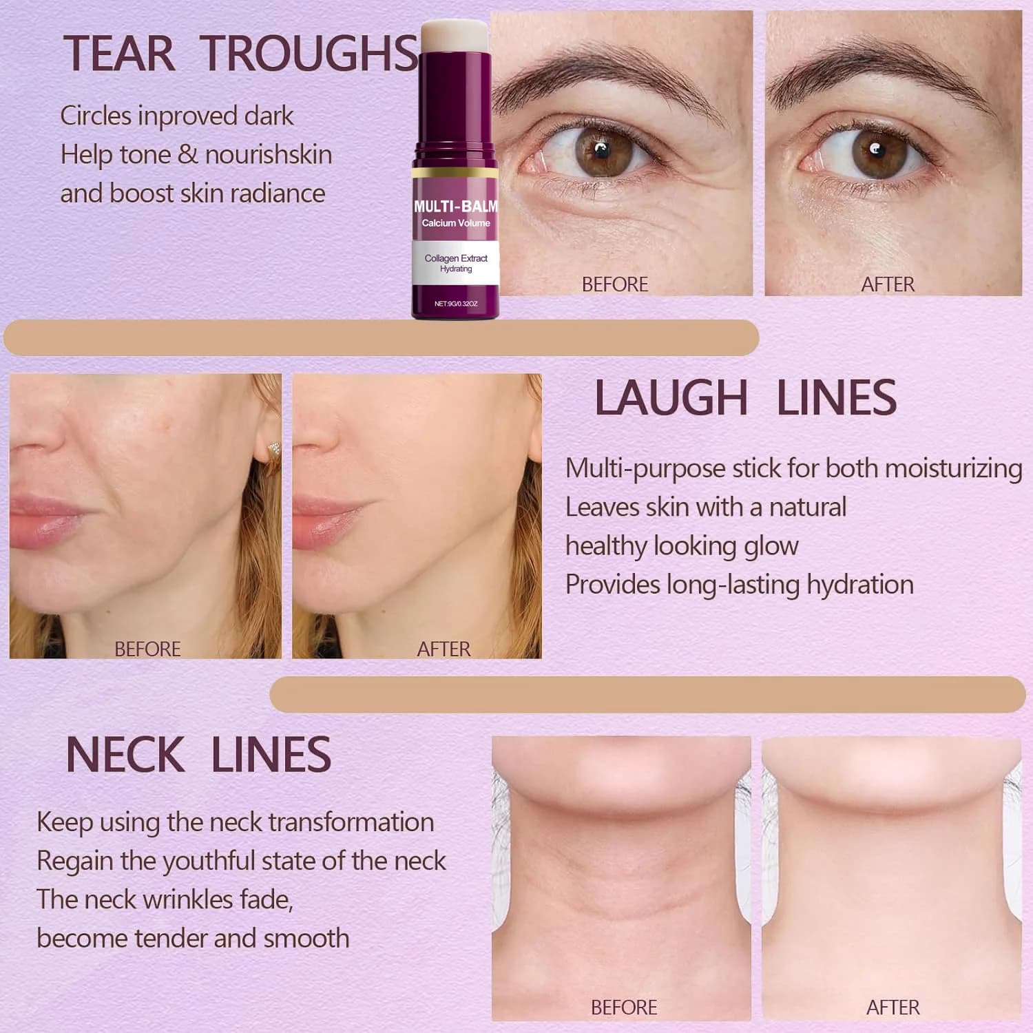 Calcium Volume Multi Balm Stick in white tube — image 5