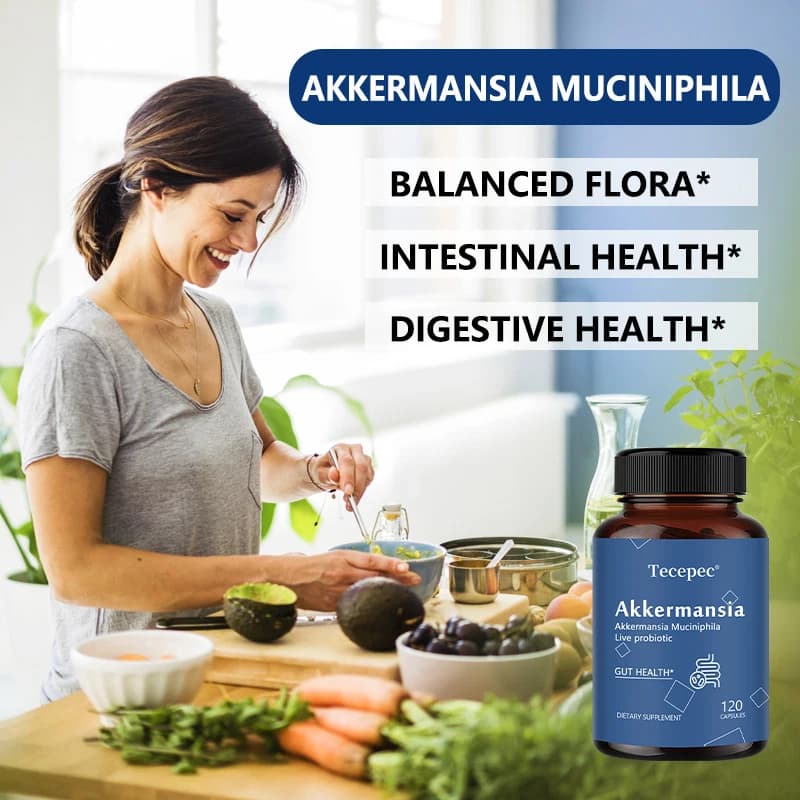 Akkermansia muciniphila probiotic capsules bottle — image 2