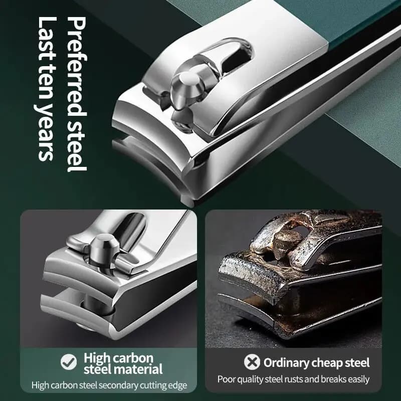 rotating leather case with four nail clippers — image 6