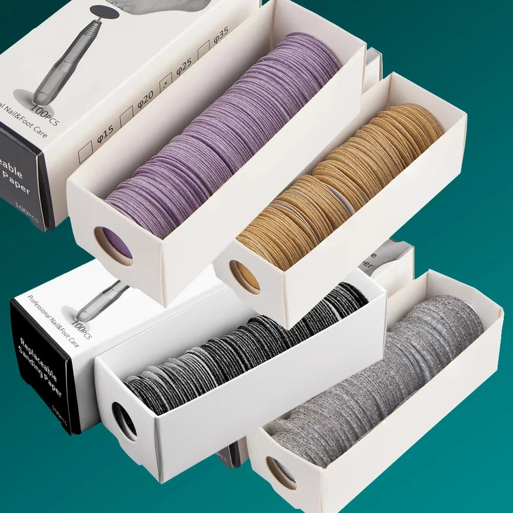 replaceable 25 mm pedicure sandpaper disc — image 1