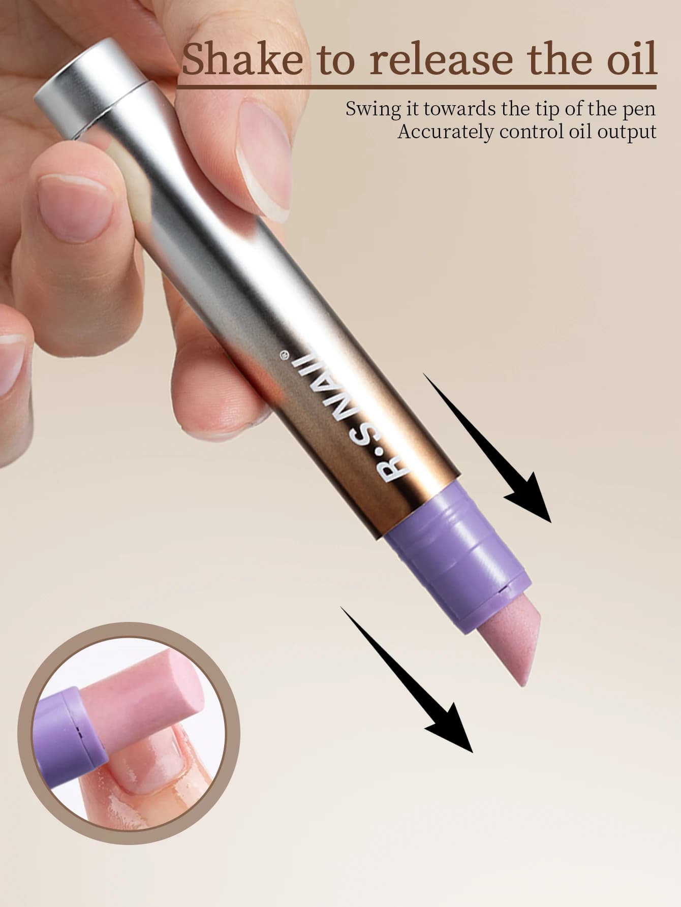 3-in-1 cuticle oil pen with brush tip — image 4