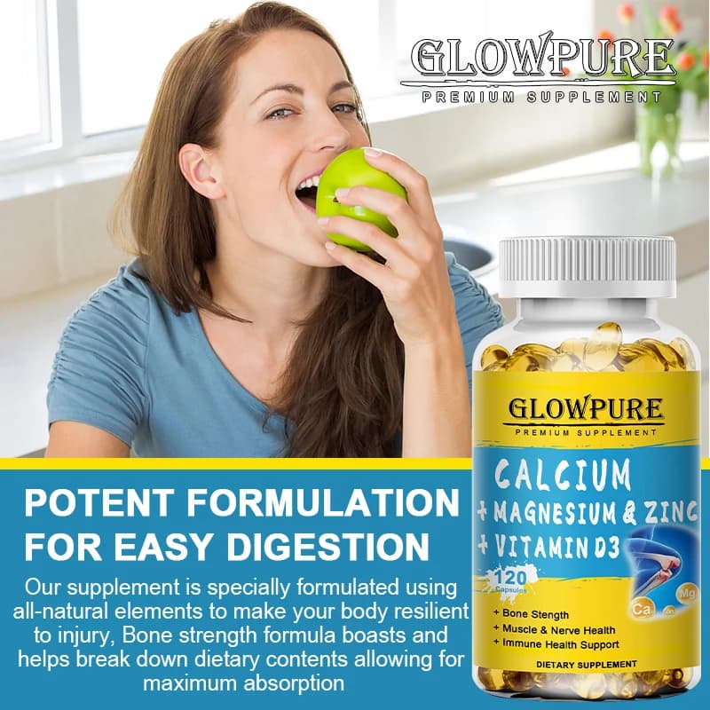 bottle of calcium magnesium zinc vitamin D3 supplement — image 5