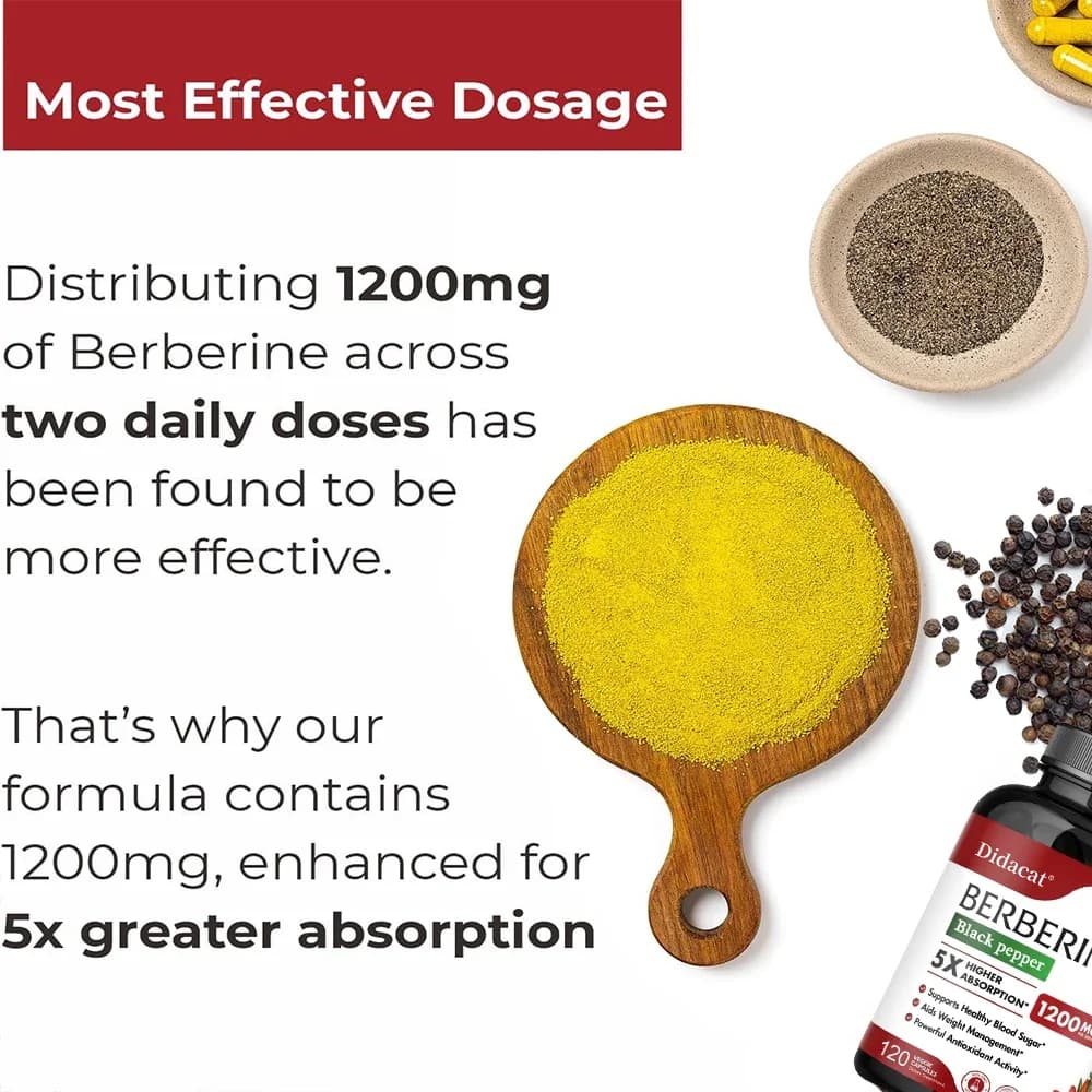 Berberine HCl supplement bottle — image 5