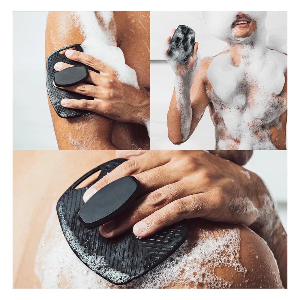 silicone exfoliating body brush with non‑slip handle — image 5