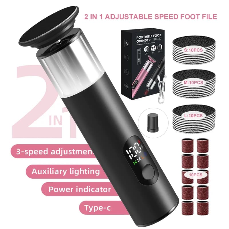 electric foot file and nail polisher — image 1