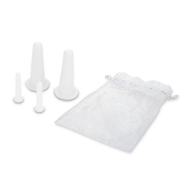 silicone facial cupping set with four cups — image 7