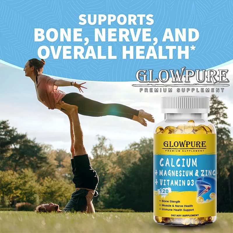 bottle of calcium magnesium zinc vitamin D3 supplement — image 6