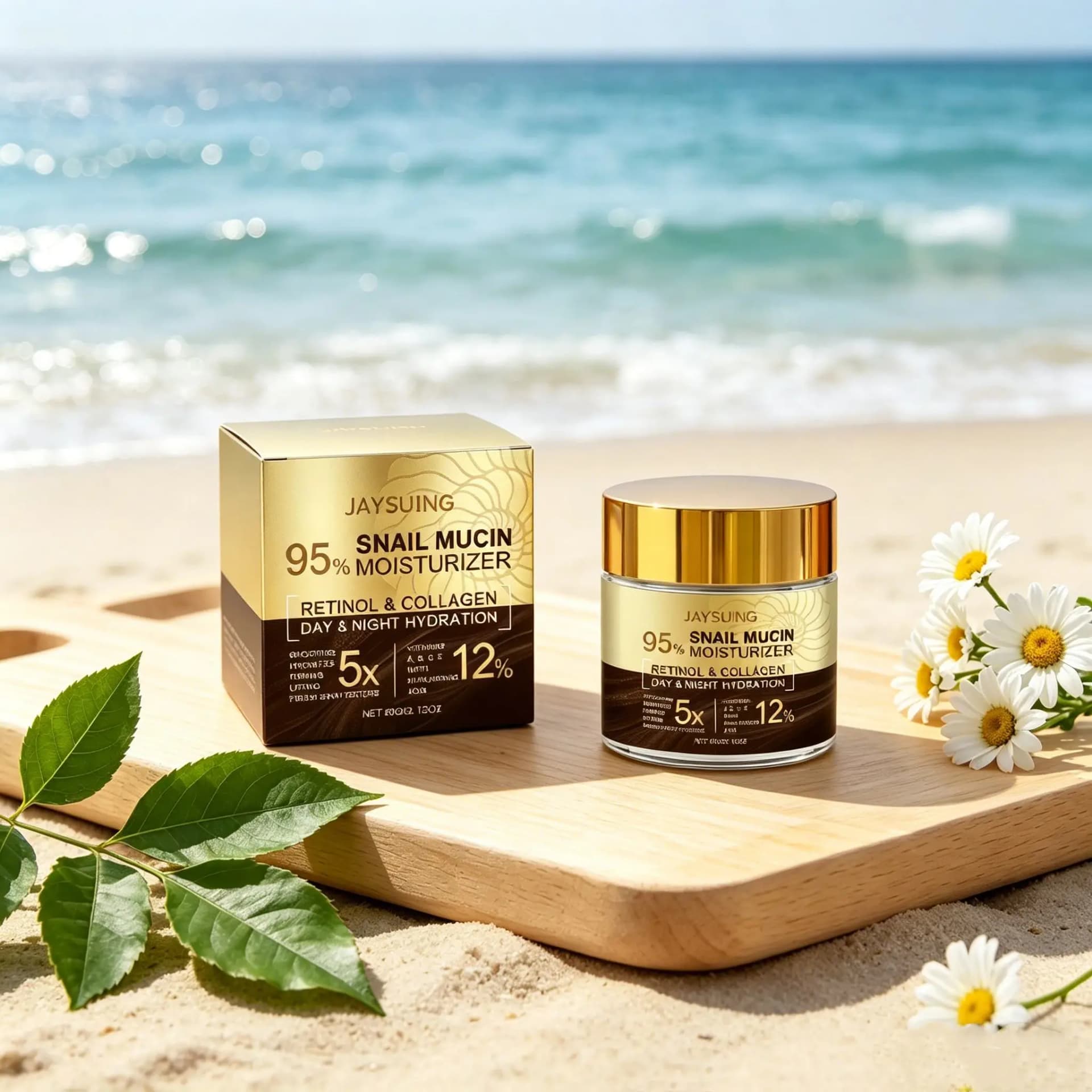 snail mucin moisturizer jar with collagen — image 1