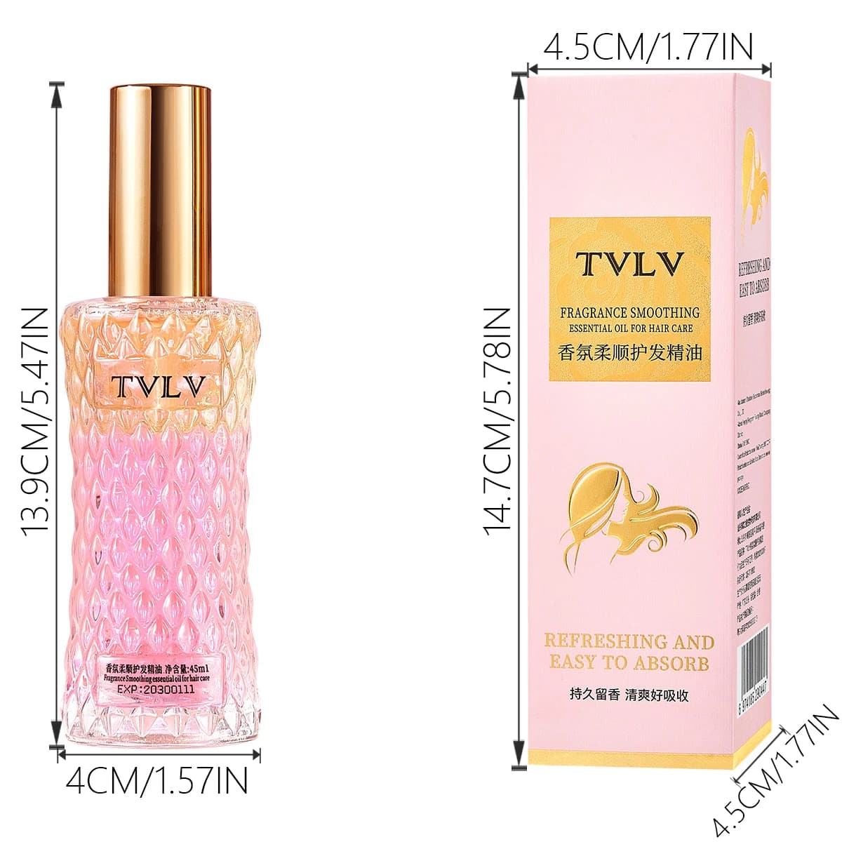 hair repair perfume bottle with essential oil — image 6