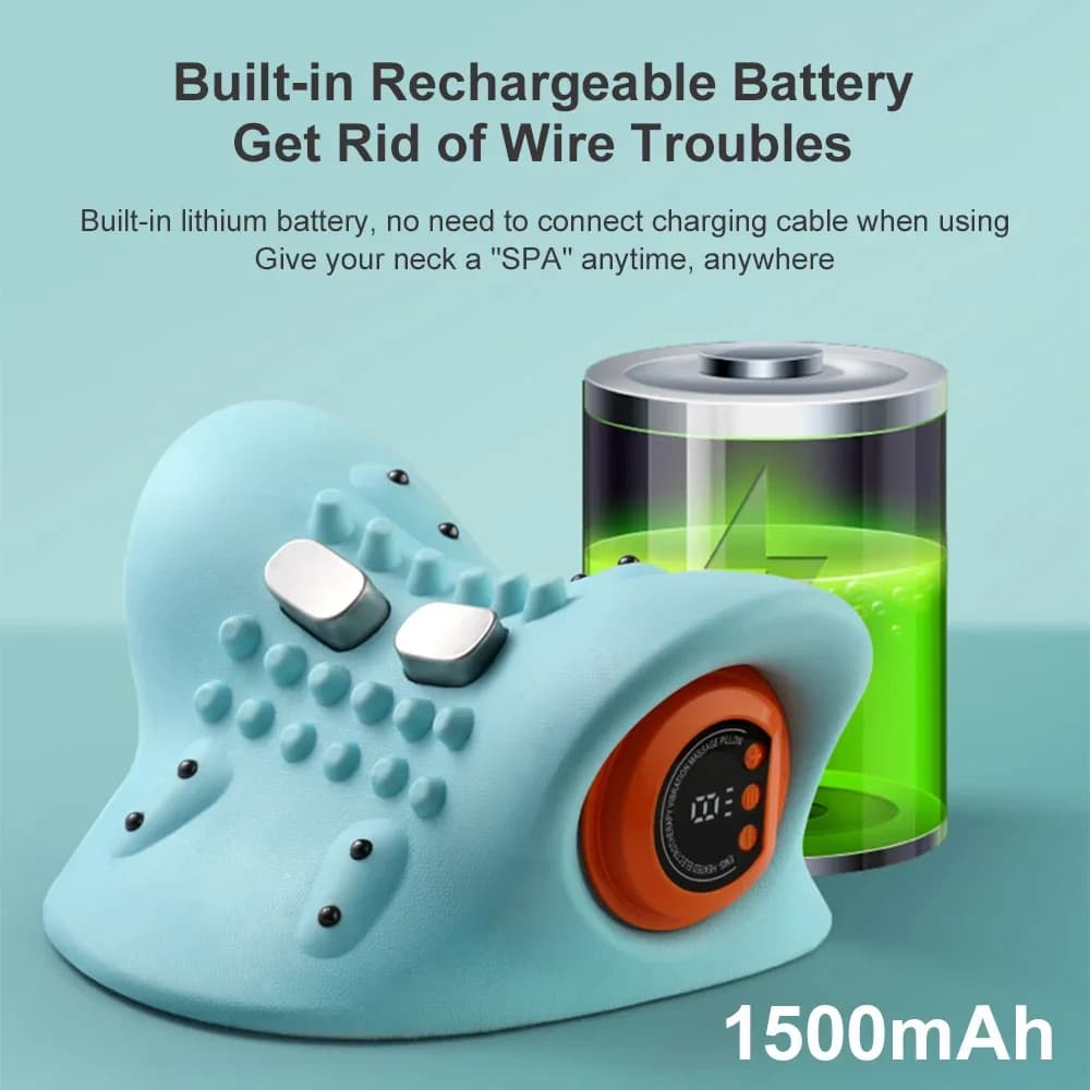 electric neck stretcher with EMS pulse traction pillow — image 5