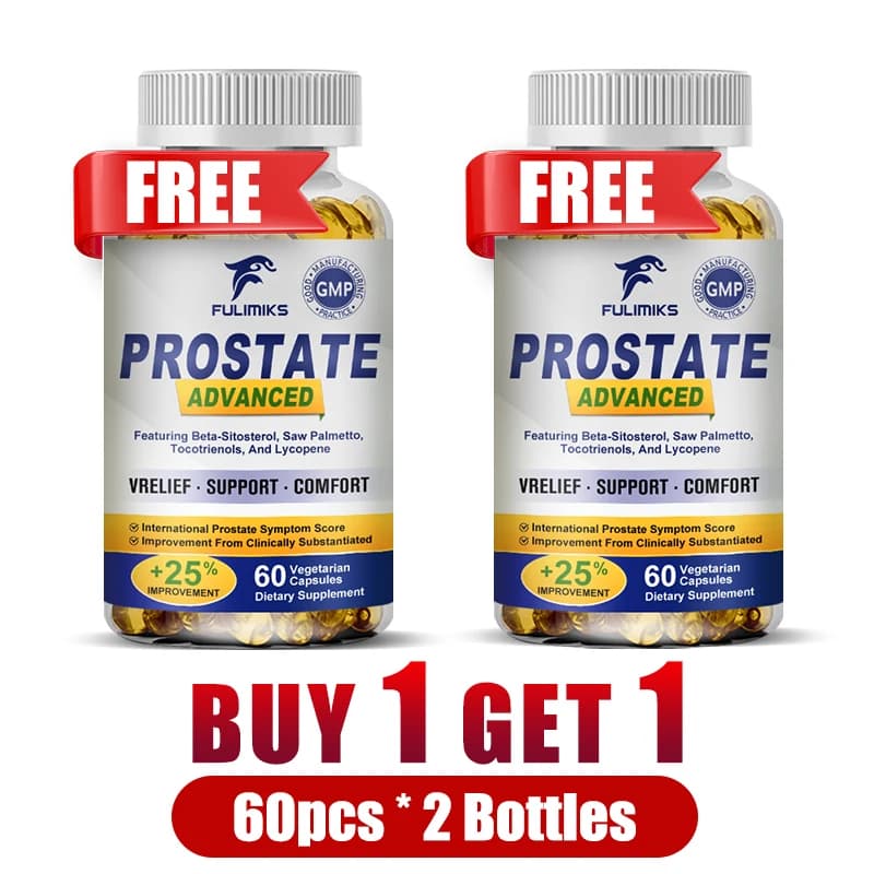 bottle of prostate support capsules with saw palmetto — image 7