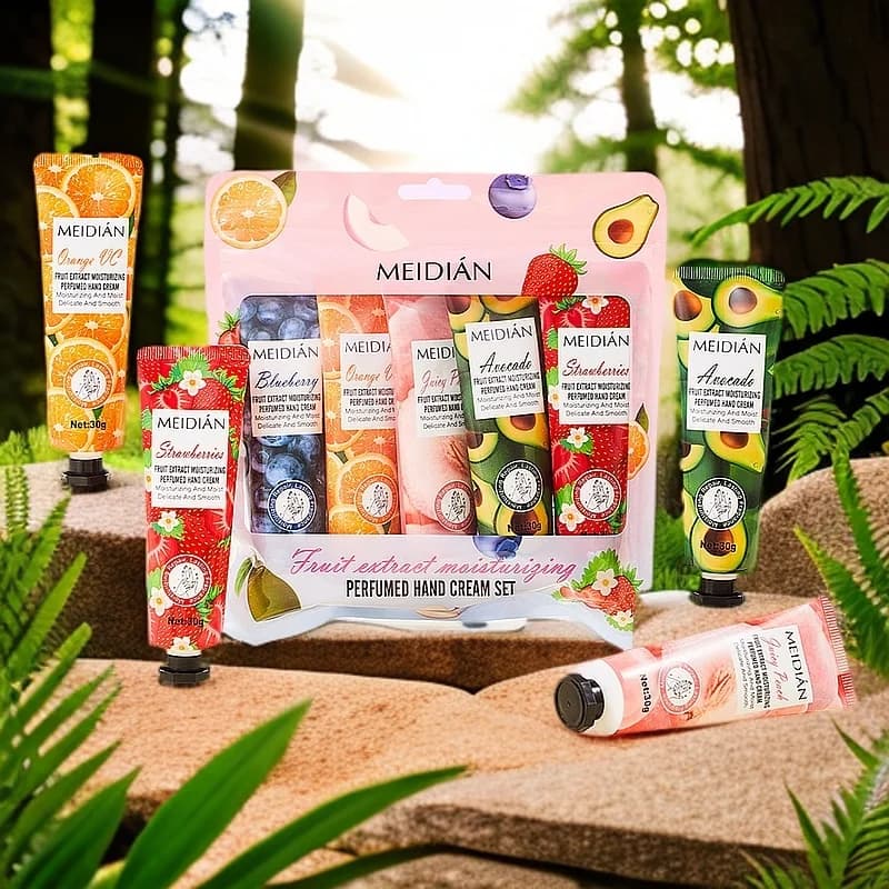 Five-pack fruit scented hand cream tubes — image 7