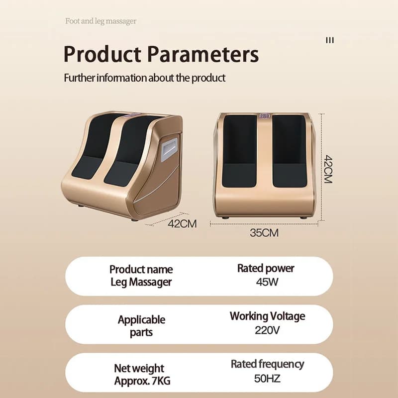 Jinkairui Foot Massage Air Pressure Leg Calf Foot Massager Widen — image 7