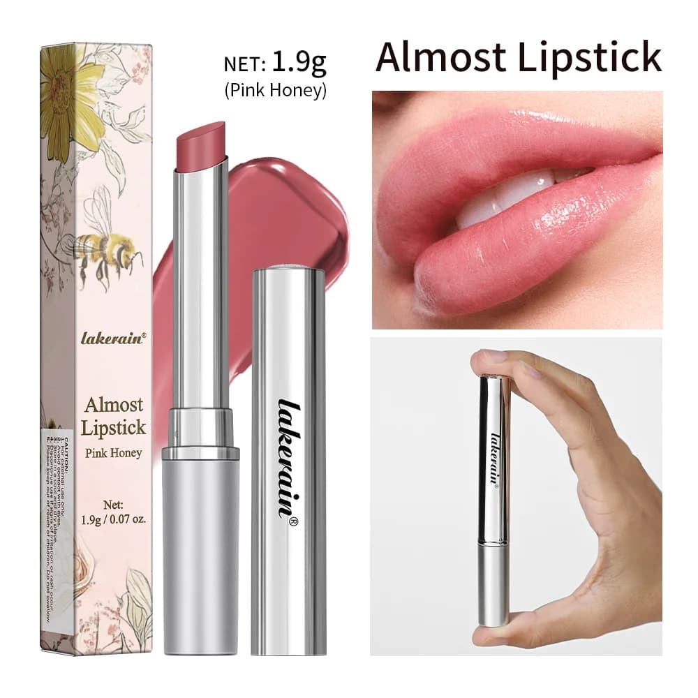 Honey pink tinted lip balm tube — image 8